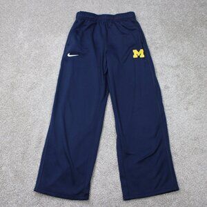 Nike Michigan Wolverines Pants Youth XL Blue Therma-Fit Athletic Athleisure Gym